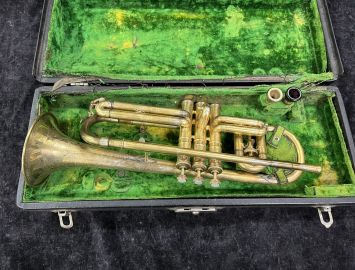 1929 Vintage Conn 82A Victor Cornet in Gold Plate/Elaborate Engraving - Serial # 227328